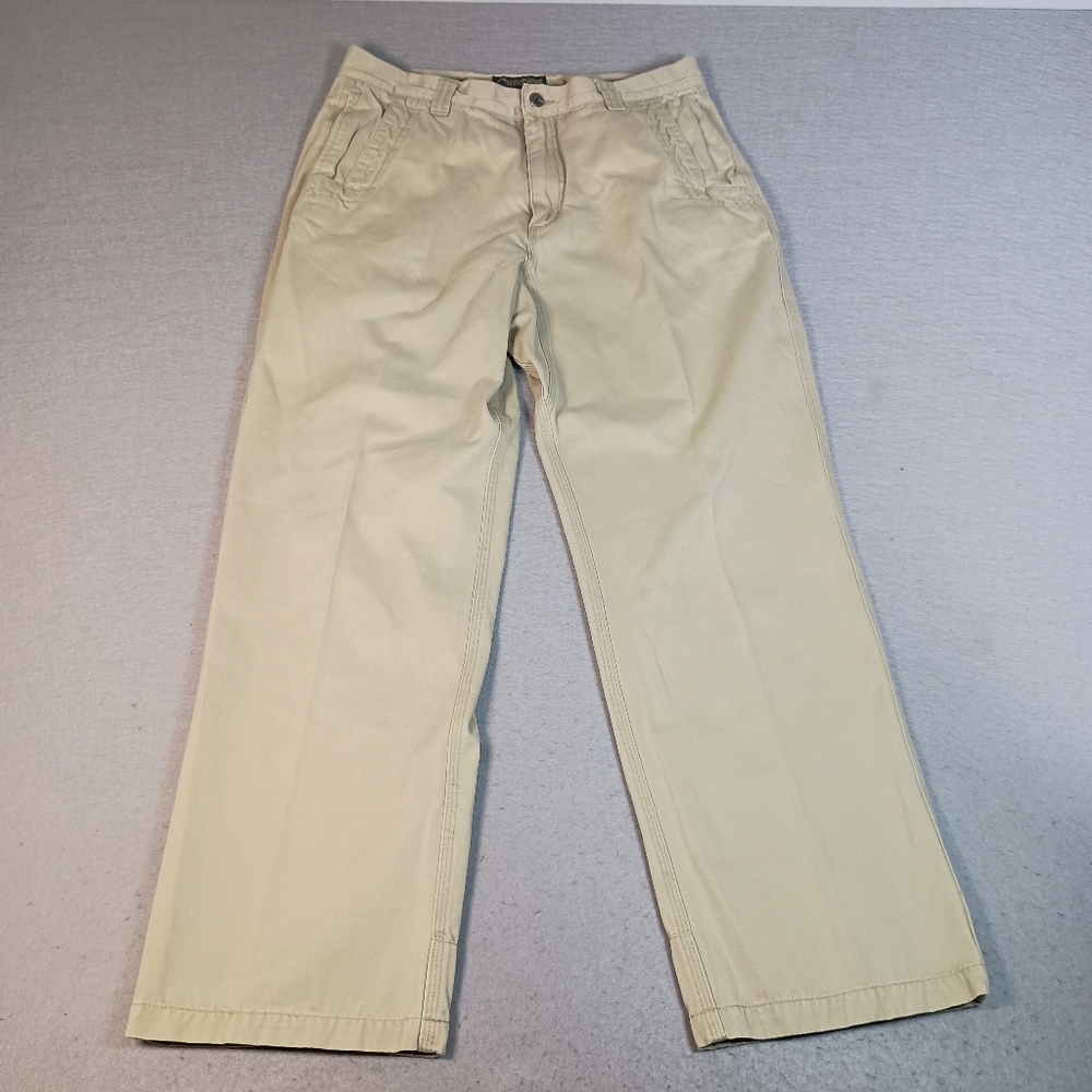 Mountain Khakis Men's 34x32(Fits 32x30.5) Teton Twill Straight Leg Beige Pants